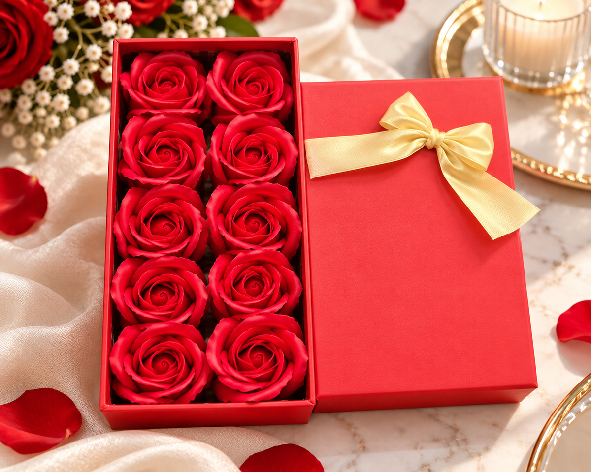 Kırmızı Gül Hediye Kutusu – 6’lı, 10’lu ve 15’li Romantik Gül Kutusu