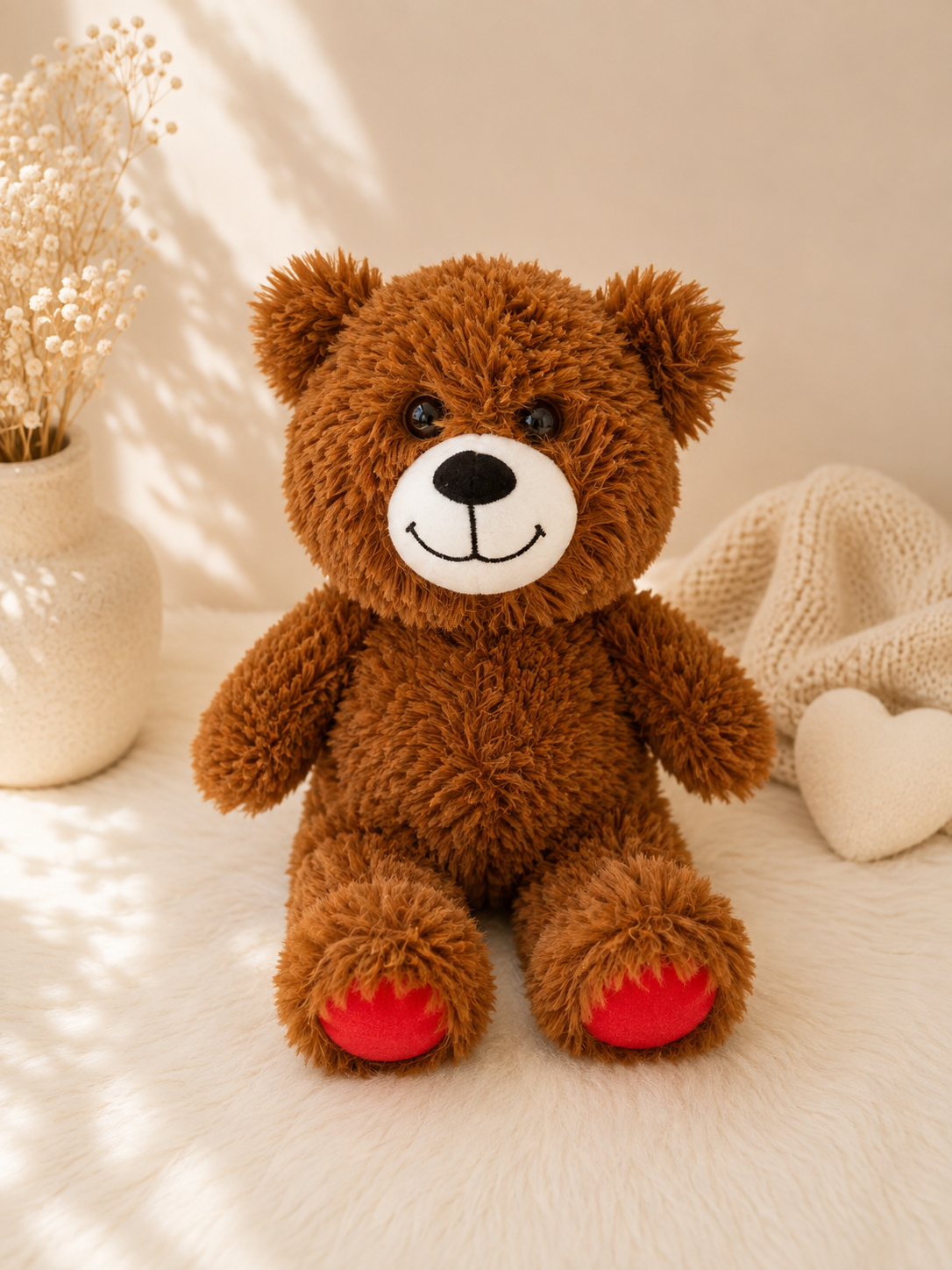 Minbricks Özel 20 CM Tatlı Peluş Ayılı Romantik Hediye Kutusu