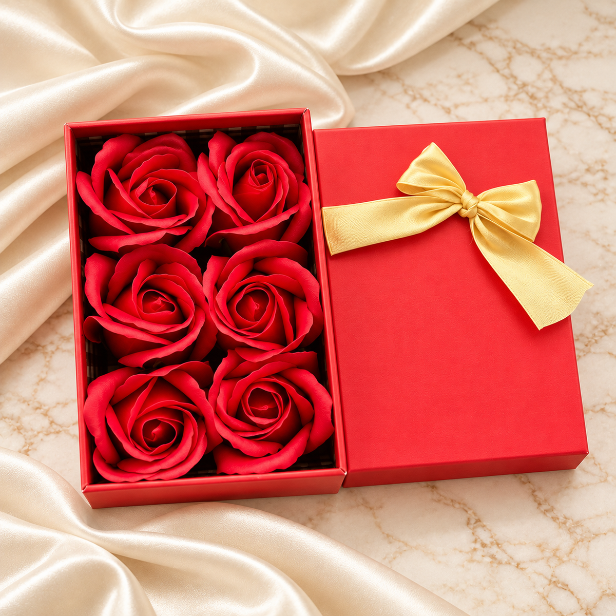 Kırmızı Gül Hediye Kutusu – 6’lı, 10’lu ve 15’li Romantik Gül Kutusu