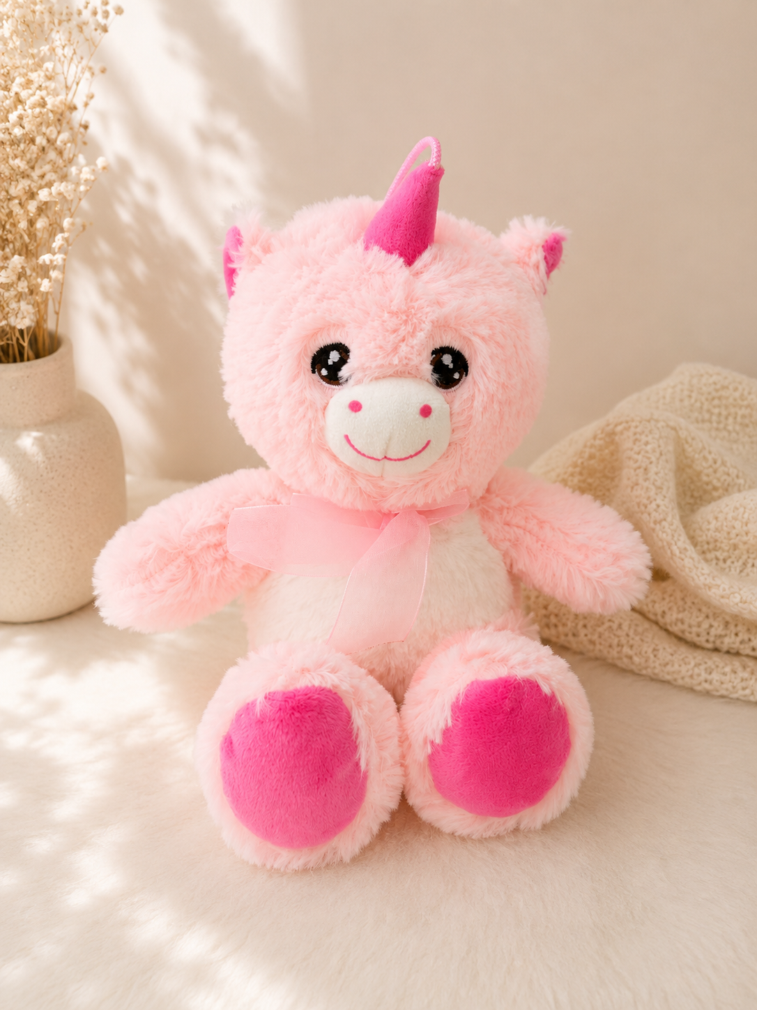 Minbricks Özel 25 CM Unicorn Peluşlu Romantik Hediye Kutusu