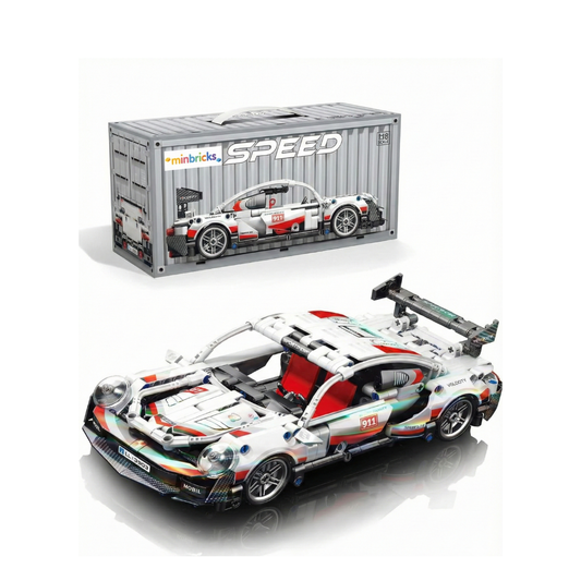 Minbricks White X Speed Serisi Spor Araba Yapim Seti