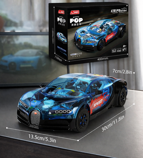 Mekanik Bugatti Model Araba 798 Parça