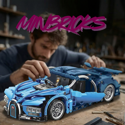 Minbricks Speed Racer Mavi Spor Araba Yapim Seti