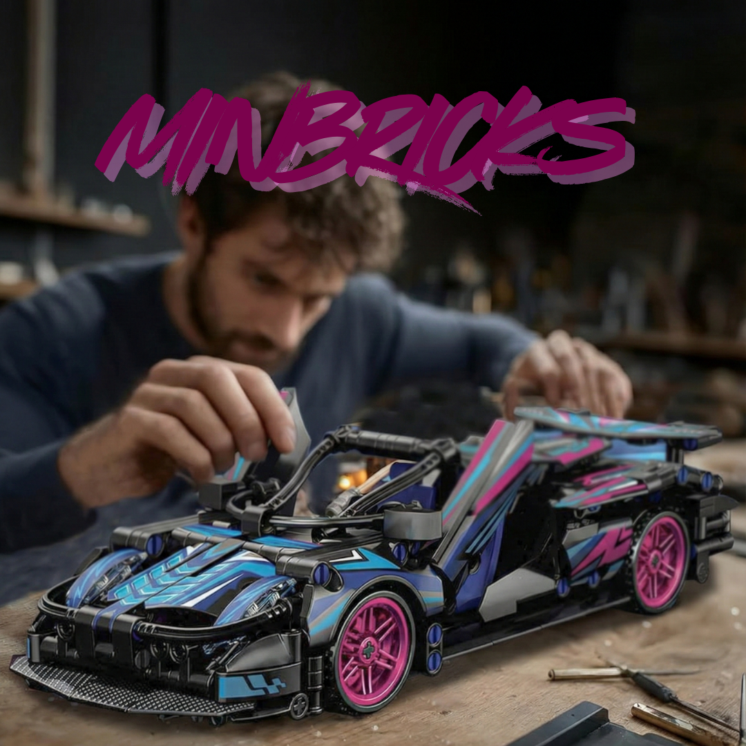 Minbricks NeonRift X Speed Spor Araba Yapim Seti