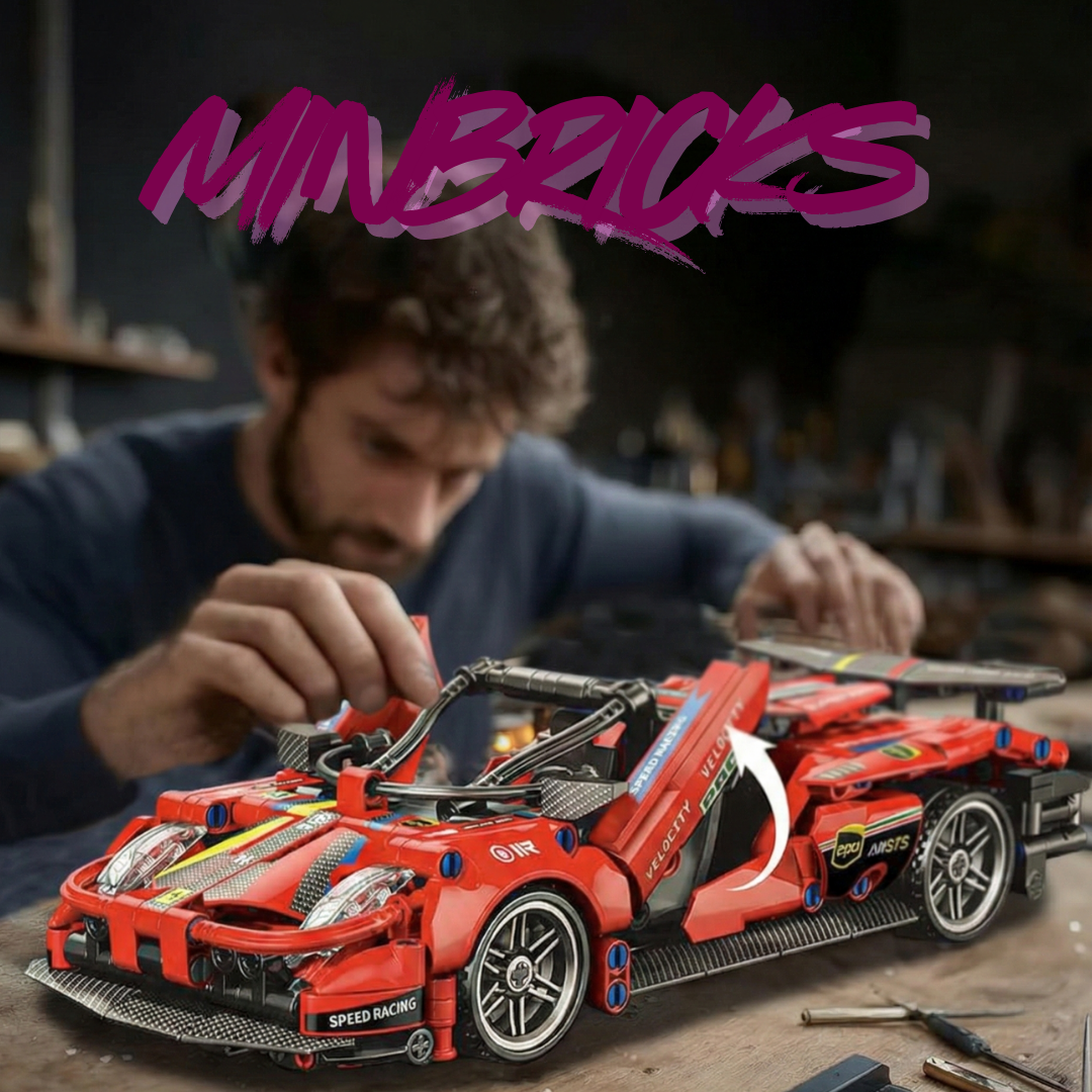 Minbricks Speed Red Vortex Yarış Arabası Yapim Seti