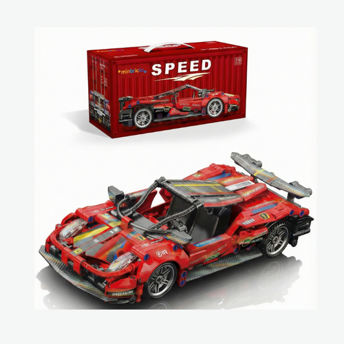 Minbricks Speed Red Vortex Yarış Arabası Yapim Seti