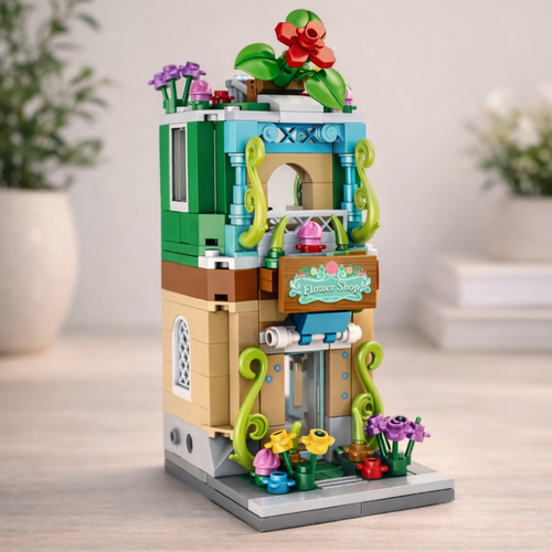 Mini Bricks Çiçek Dükkanı Yapı Seti – 280 Parça