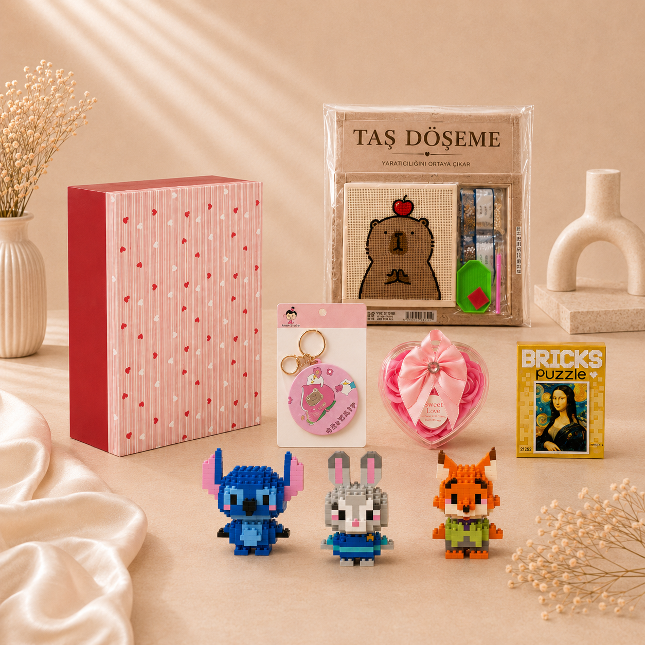 Etkinlik Kutusu – Boyama, Puzzle ve Taş Döşeme Seti