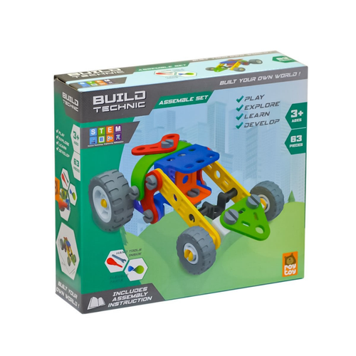 Build Technic STEM Araç Yapım Seti 63 Parça