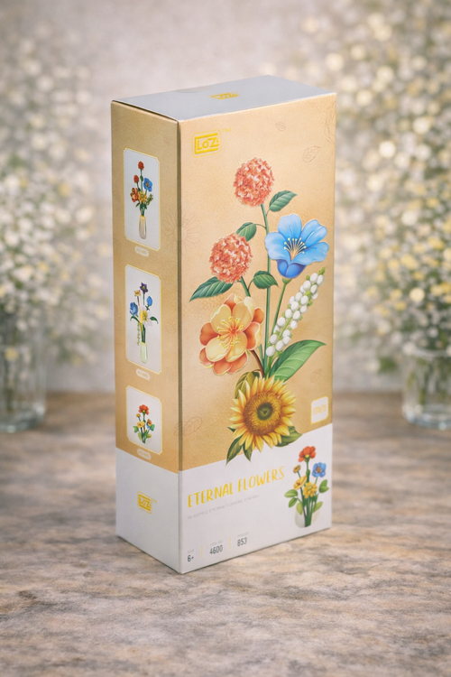 🌻 Ortanca, Ayçiçeği & Bahar Çiçekleri Karışık Blok Seti
