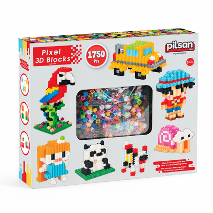 1750 Parça Pixel 3D Blok Seti