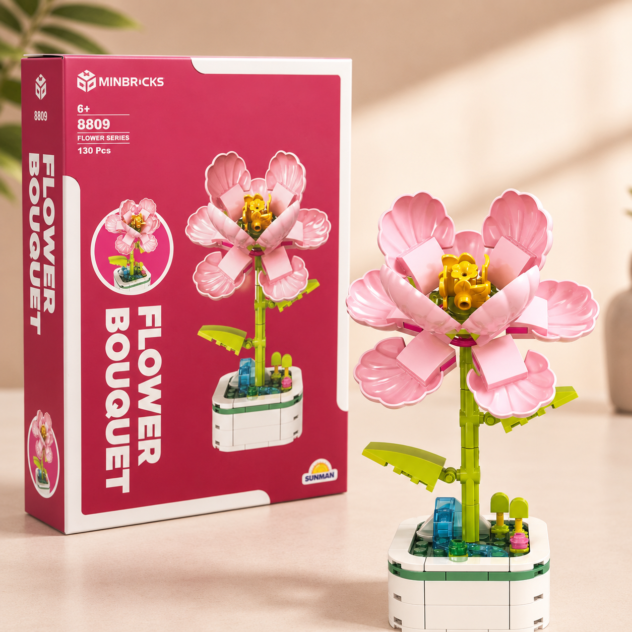 Minbricks Deluxe Hediye Kutusu – Solmayan Çiçek, Hobi Seti ve Sürpriz Hediyeler